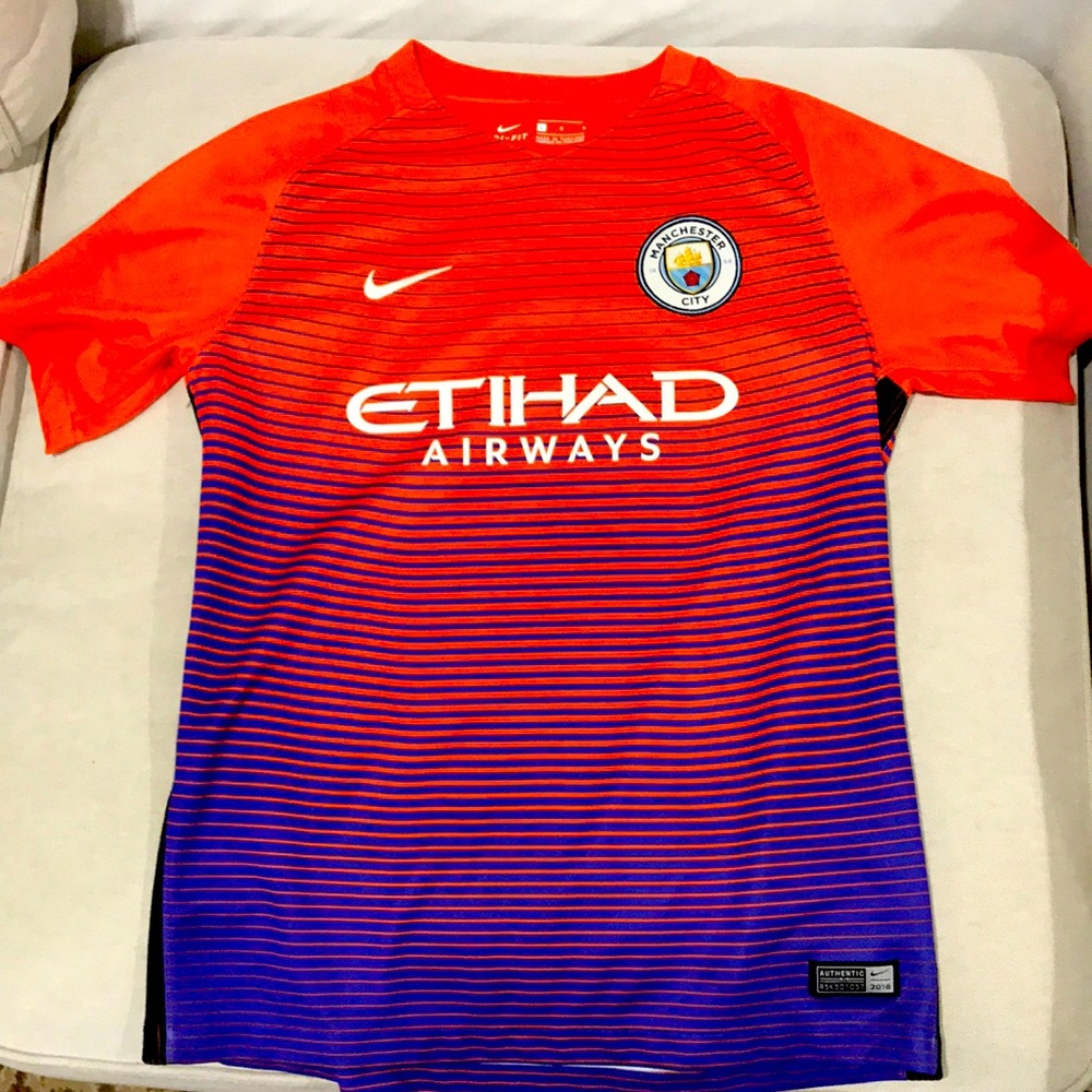 Kids Authentic Manchester City Jersey